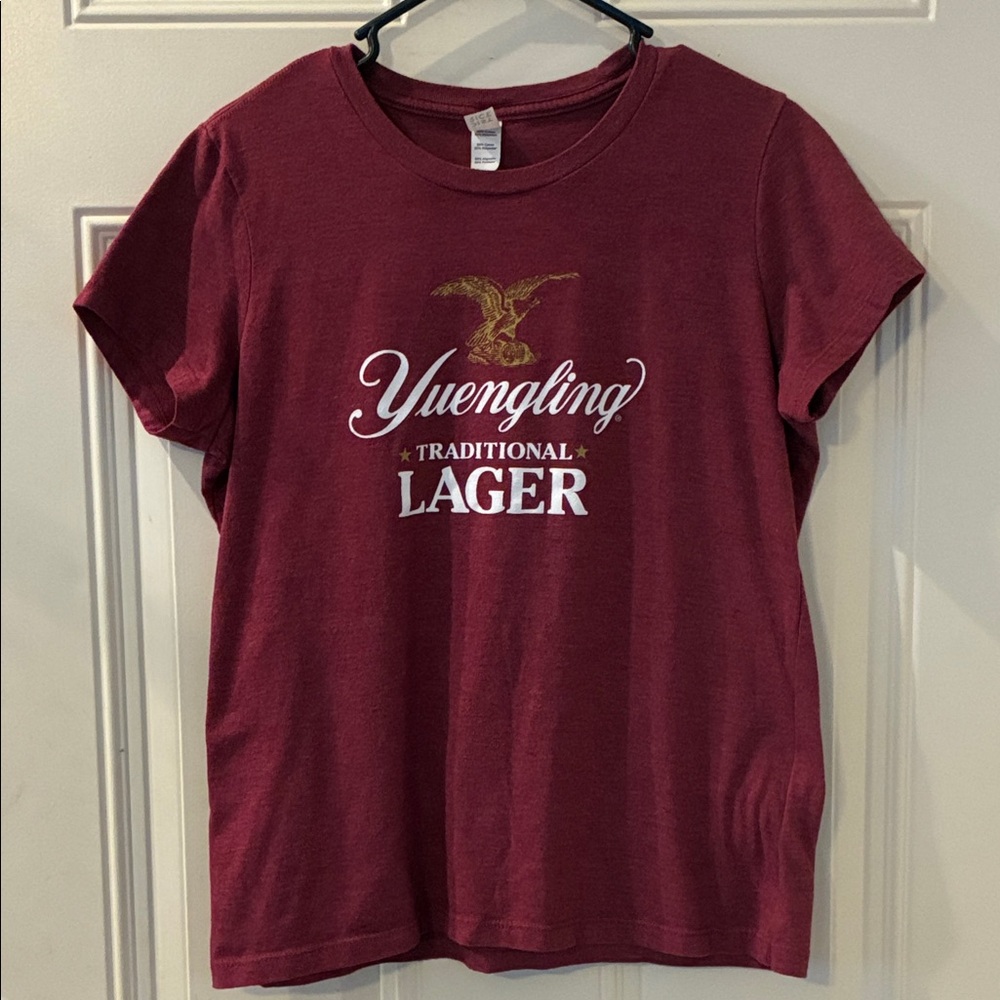 Women's Yuengling Lager Maroon Graphic Tee Large